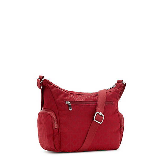 Kipling Gabbie Small Crossbody Bags Signature Red | CA 1130SG